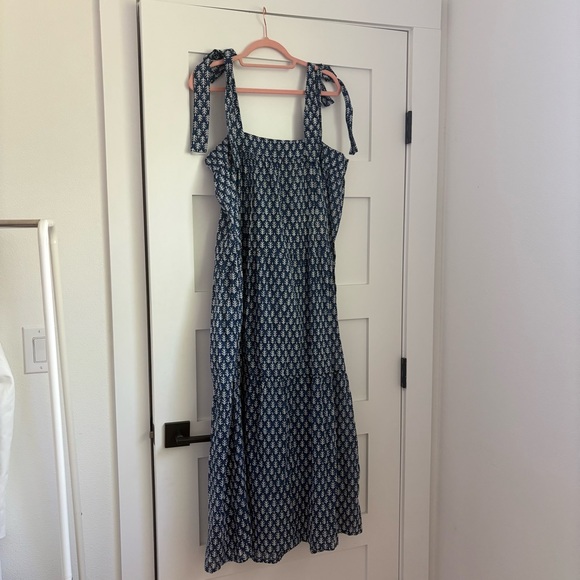 NWT SZ Blockprints Winslow Dress in Indigo Patti - Picture 2 of 11